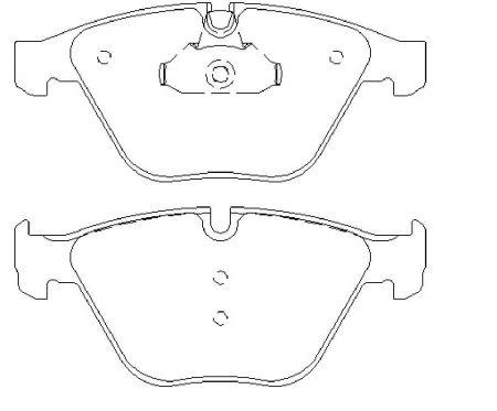 Тормозные колодки дисковые, комплект Brembo P 06 054