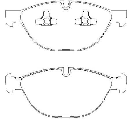 Тормозные колодки дисковые, комплект Brembo P 06 058