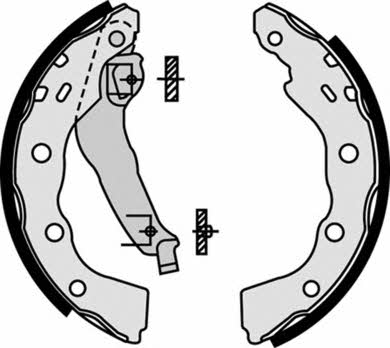 Колодки тормозные барабанные, комплект Brembo S 54 515