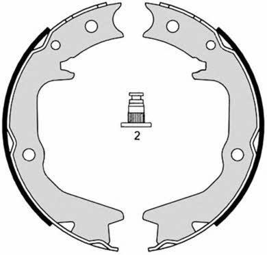 Колодки тормозные стояночного тормоза Brembo S 54 519