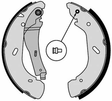 Колодки тормозные барабанные, комплект Brembo S 56 513