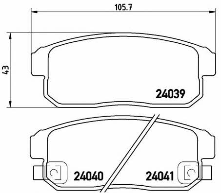 Купить Brembo P 10 005 по низкой цене в Украине!