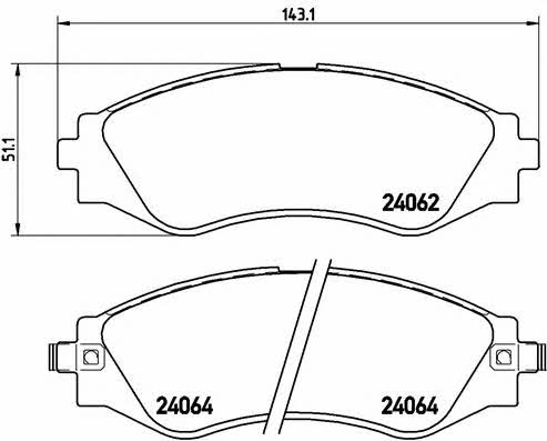 Brembo Гальмівні колодки, комплект – ціна 1311 UAH