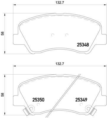 Купить Brembo P18025 – отличная цена на EXIST.UA!