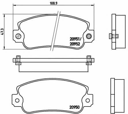 Купить Brembo P 23 013 по низкой цене в Украине!
