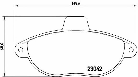 Купить Brembo P 23 072 по низкой цене в Украине!