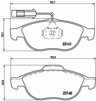 Купить Brembo P 23 075 по низкой цене в Украине!
