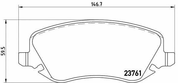 Купить Brembo P 23 088 по низкой цене в Украине!