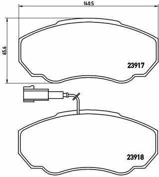 Купить Brembo P 23 091 по низкой цене в Украине!