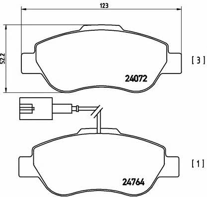 Купить Brembo P 23 107 по низкой цене в Украине!