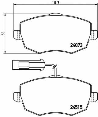 Купить Brembo P 23 127 по низкой цене в Украине!