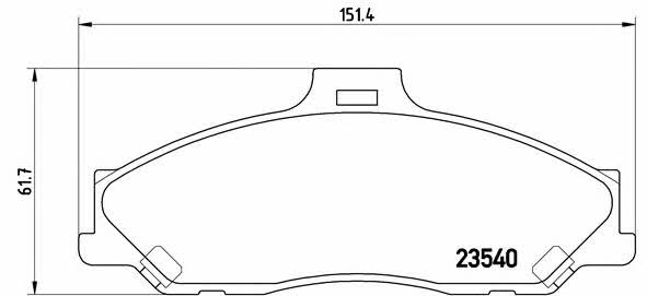 Купить Brembo P 24 051 по низкой цене в Украине!
