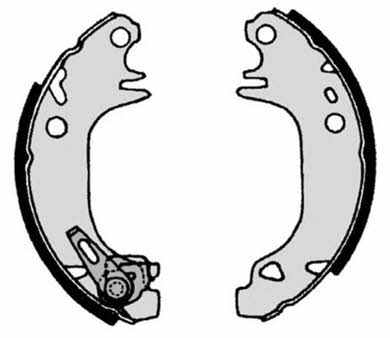 Колодки тормозные барабанные, комплект Brembo S 61 513
