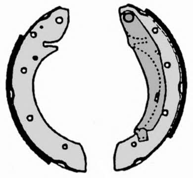 Колодки тормозные барабанные, комплект Brembo S 61 522