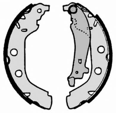 Колодки тормозные барабанные, комплект Brembo S 61 523