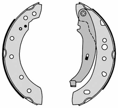Колодки тормозные барабанные, комплект Brembo S 61 527