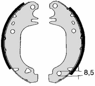 Колодки тормозные барабанные, комплект Brembo S 61 535
