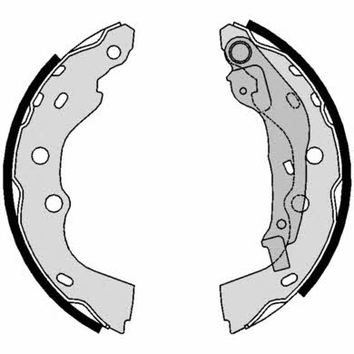 Колодки гальмівні барабанні, комплект Brembo S 78 510