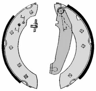 Колодки тормозные барабанные, комплект Brembo S 86 502