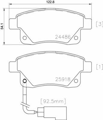 Купить Brembo P 24 066 по низкой цене в Украине!