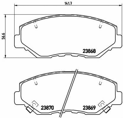 Купить Brembo P28035 – отличная цена на EXIST.UA!