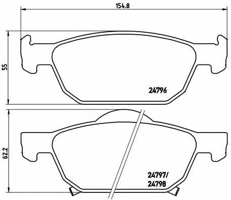 Купить Brembo P 28 044 по низкой цене в Украине!
