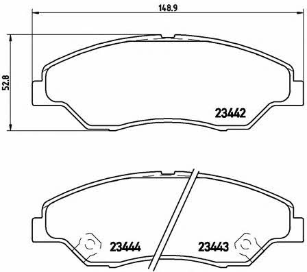 Купить Brembo P 30 015 по низкой цене в Украине!
