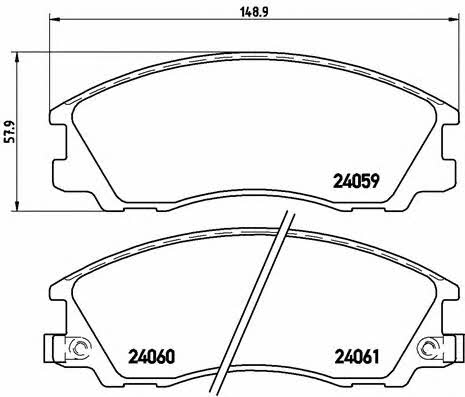Купить Brembo P 30 017 по низкой цене в Украине!