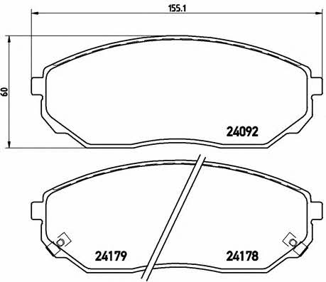 Купить Brembo P 30 019 по низкой цене в Украине!