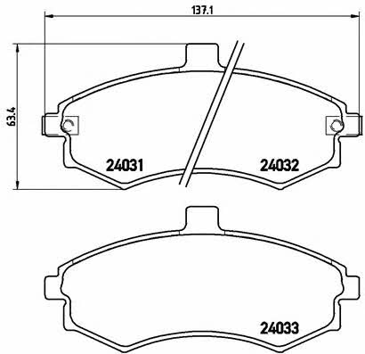 Купить Brembo P 30 020 по низкой цене в Украине!