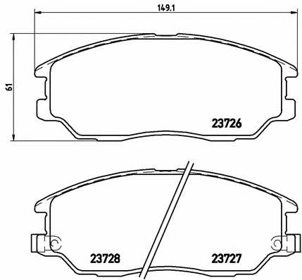 Купить Brembo P 30 028 по низкой цене в Украине!