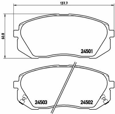 Купить Brembo P 30 039 по низкой цене в Украине!