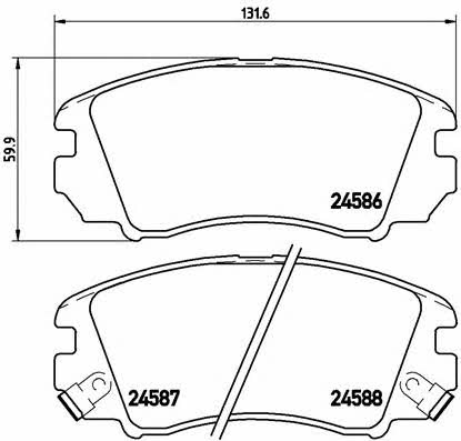 Купить Brembo P 30 043 по низкой цене в Украине!
