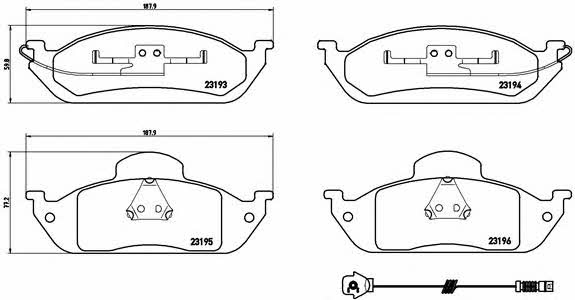 Купить Brembo P 50 039 по низкой цене в Украине!