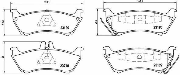Купить Brembo P 50 044 по низкой цене в Украине!