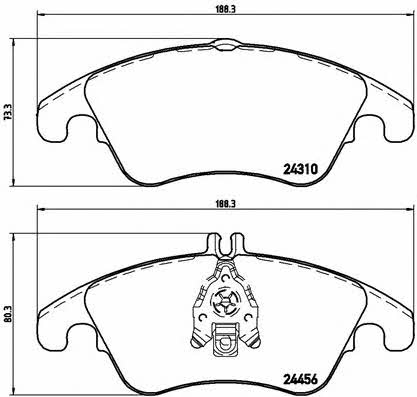 Купить Brembo P 50 069 по низкой цене в Украине!