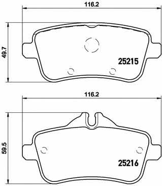Купить Brembo P50099 – отличная цена на EXIST.UA!