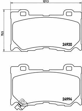 Купить Brembo P 56 089 по низкой цене в Украине!