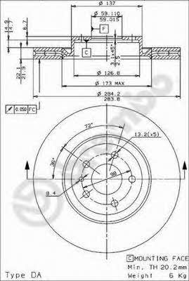 Купить Brembo 09962424 – отличная цена на EXIST.UA!