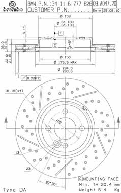 Купить Brembo 09A04721 – отличная цена на EXIST.UA!