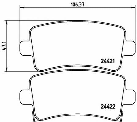 Купить Brembo P59059 – отличная цена на EXIST.UA!