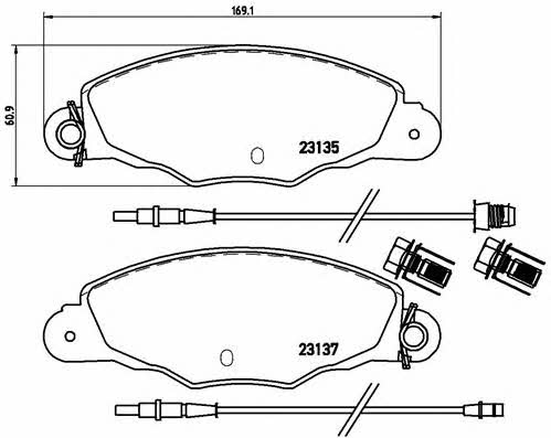 Brembo Гальмівні колодки, комплект – ціна 2949 UAH