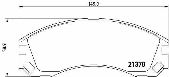 Купить Brembo P61089 – отличная цена на EXIST.UA!