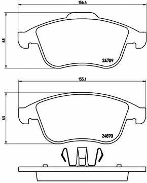 Купить Brembo P 68 045 по низкой цене в Украине!