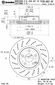 Купить Brembo 09A62131 – отличная цена на EXIST.UA!