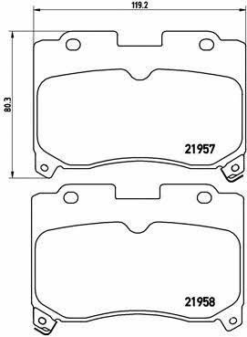 Купить Brembo P 83 090 по низкой цене в Украине!