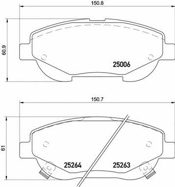 Купить Brembo P 83 148 по низкой цене в Украине!