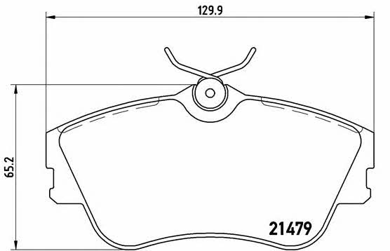 Тормозные колодки дисковые, комплект Brembo P 85 029