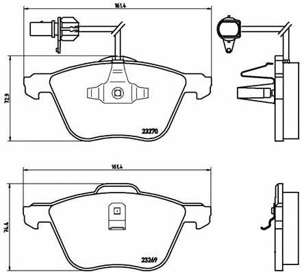 Купить Brembo P 85 061 по низкой цене в Украине!