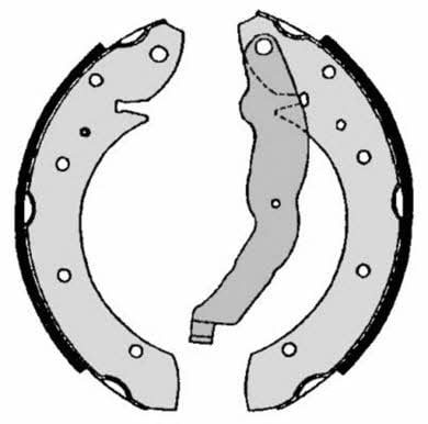 Колодки тормозные барабанные, комплект Brembo S 06 506